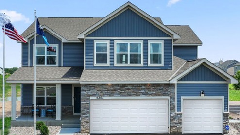 Exterior of the model home.