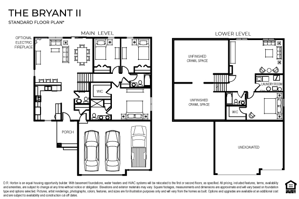 Floor plan for the Bryant II