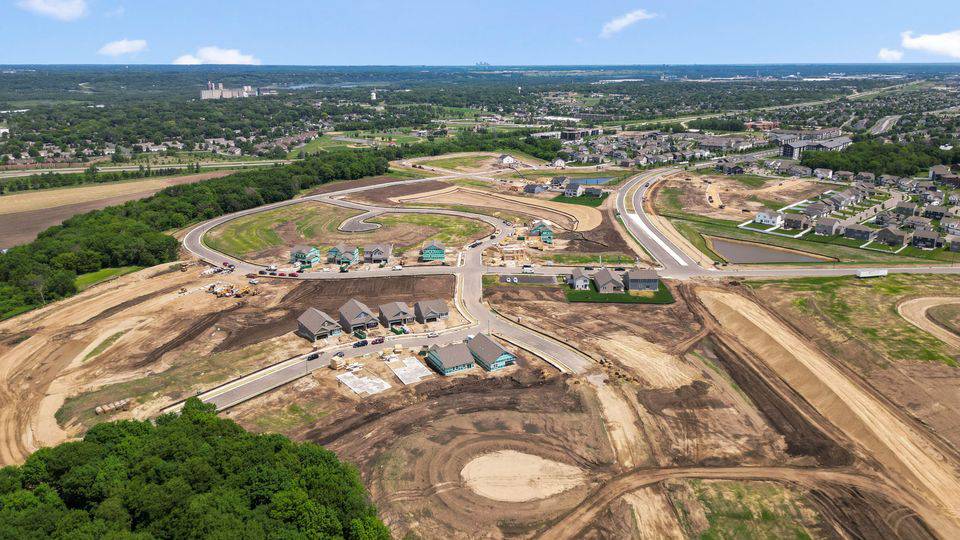 Aerial photos of Bluff View in Shakopee, Minnesota.