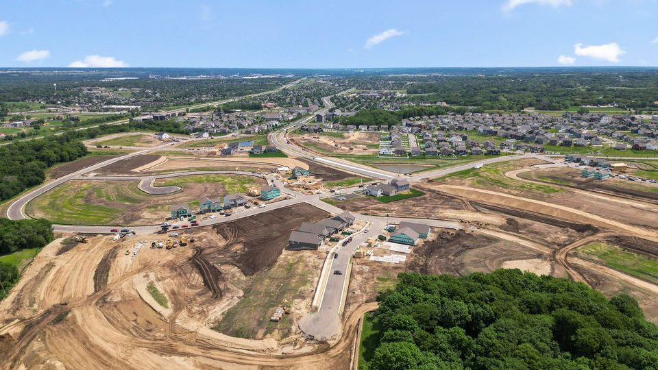 Aerial photos of Bluff View in Shakopee, Minnesota.