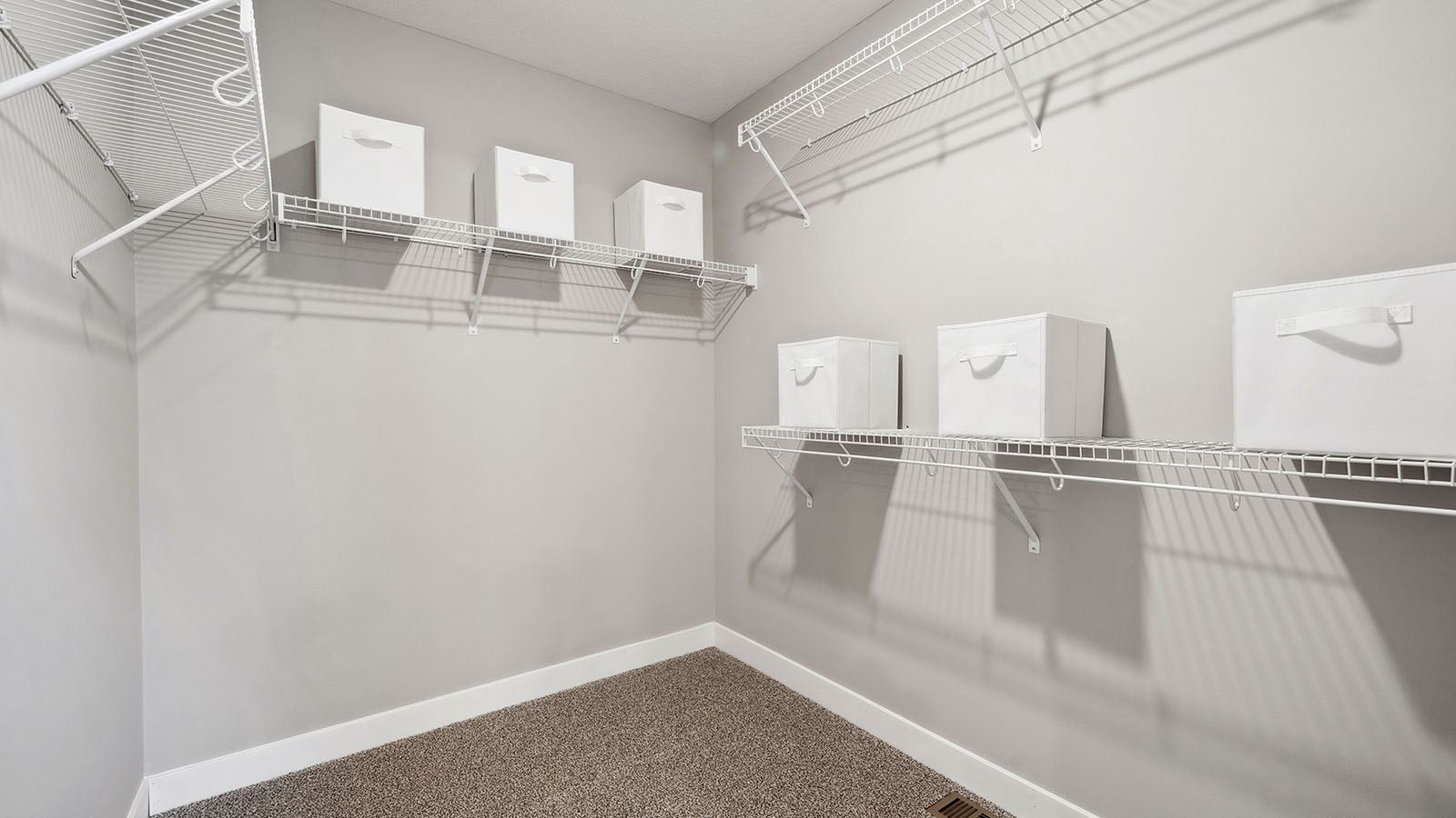 Bedroom suite walk in closets.