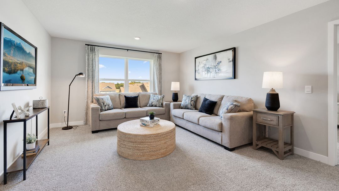 Upper level loft area.