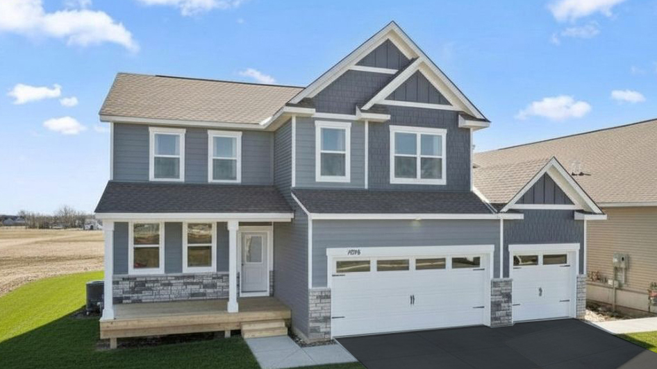 Exterior of the model home.