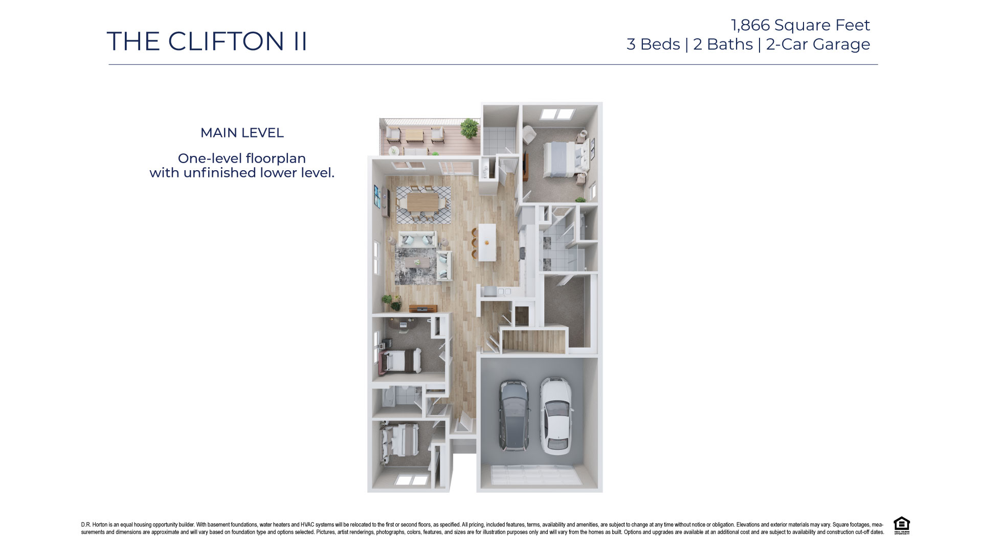 3D floorplan of the Clifton