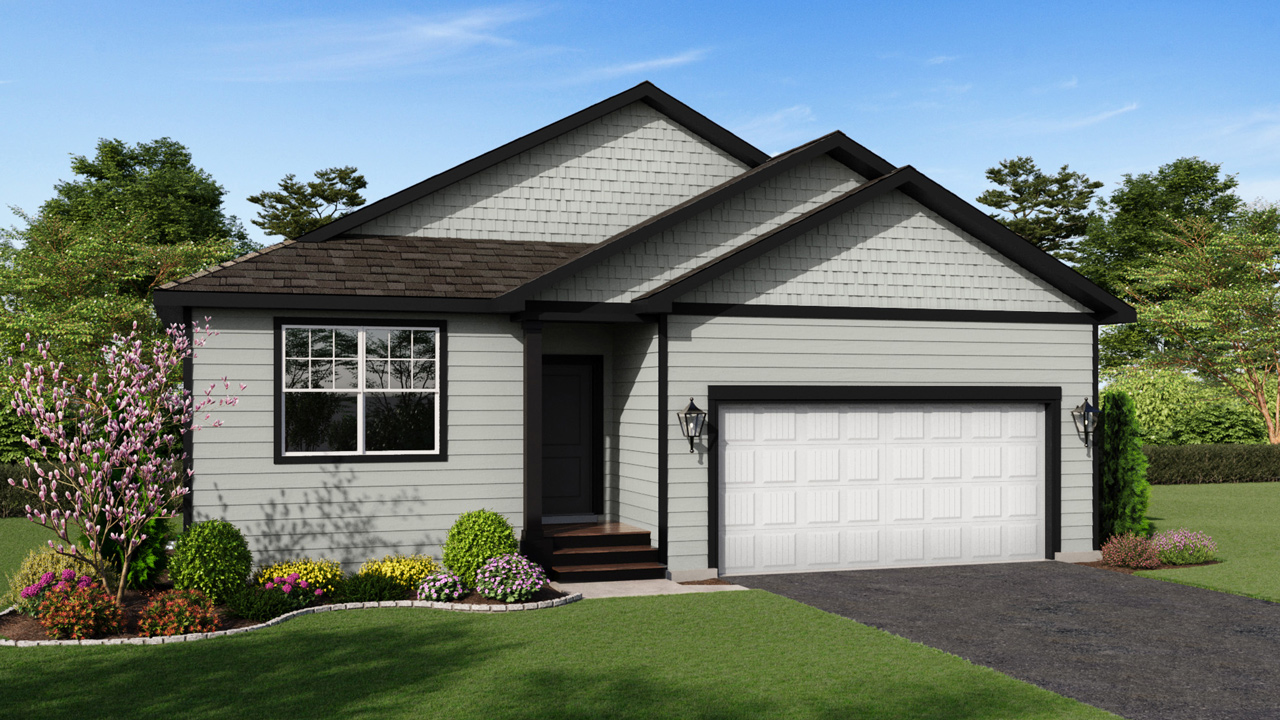 Exterior elevation of the Cali plan in Shakopee, Minnesota.