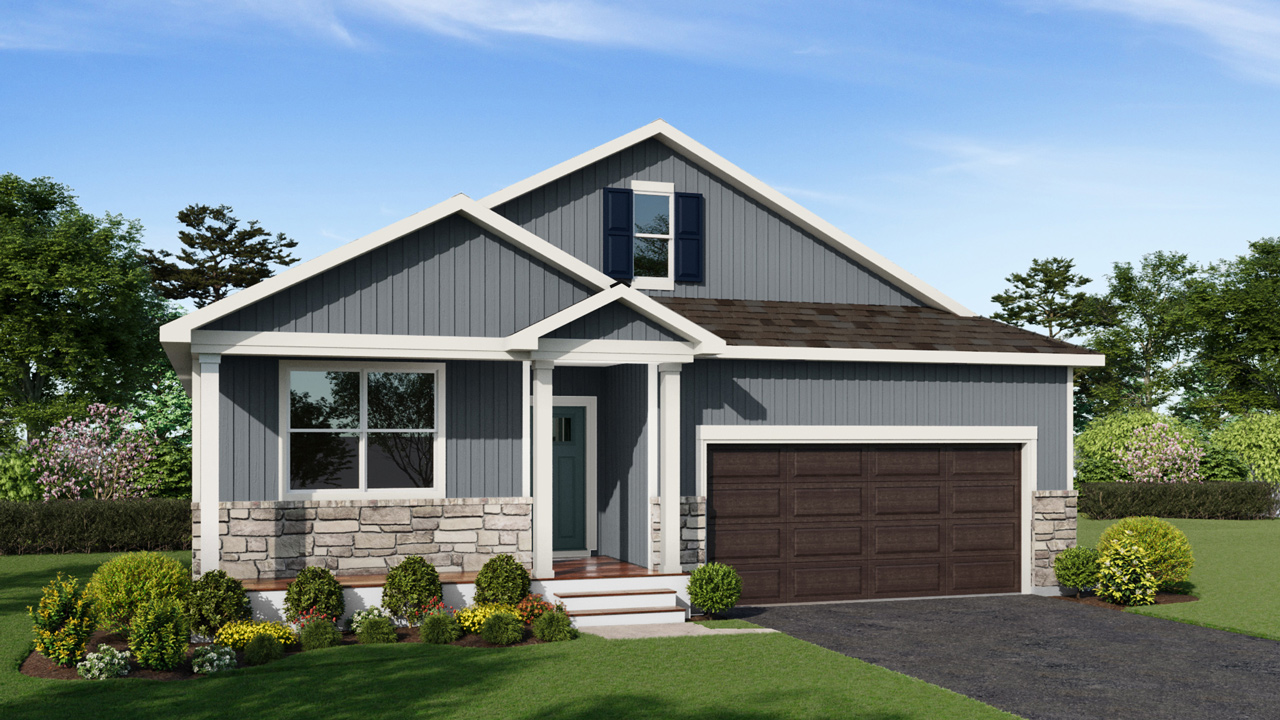 Exterior elevation of the Cali plan in Shakopee, Minnesota.