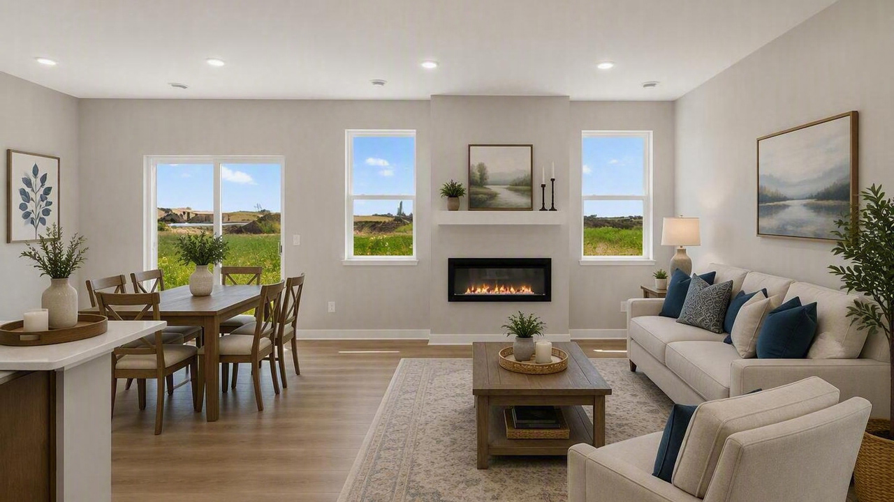 Family room and dining.