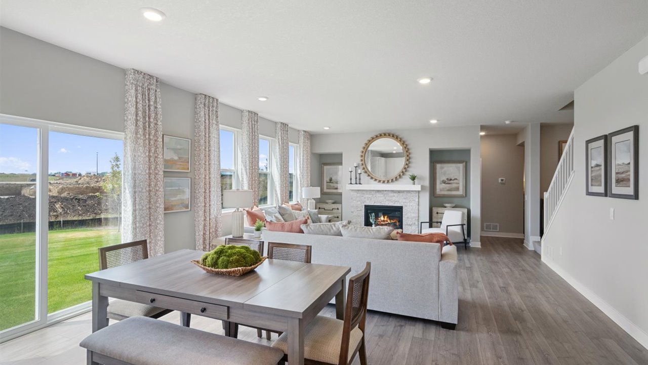 Jordan dining and living area