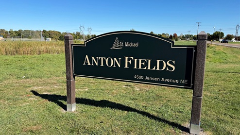 Baseball fields.