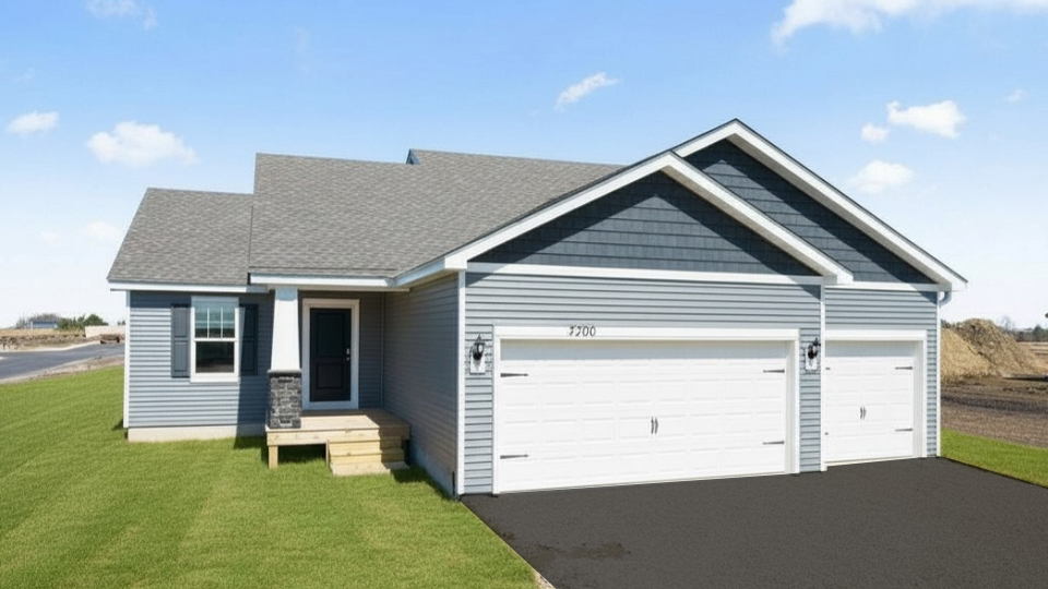 Exterior of the model home.