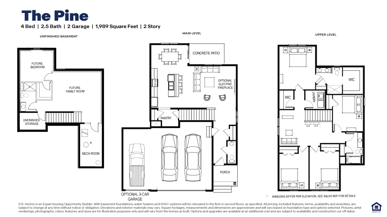 Homes for sale on with an unfinished lower level.