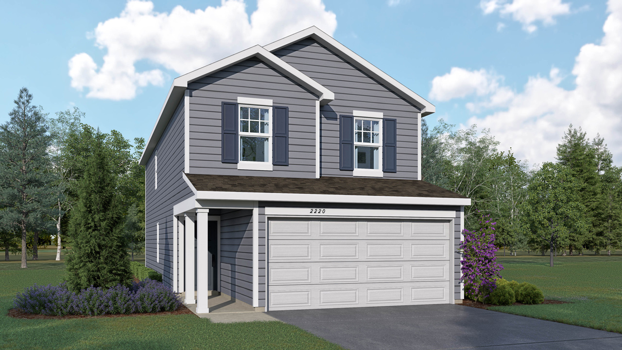 Edison rendering of the exterior of the home.