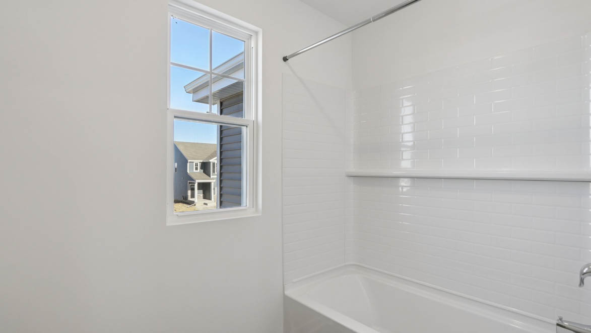 Water closet with toilet and tub