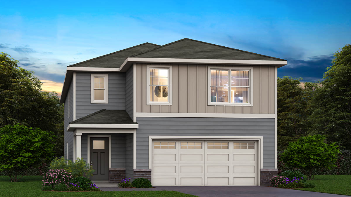 Two story Hudson model with vinyl siding