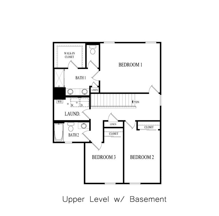 Haven-second floor with basement layout basement