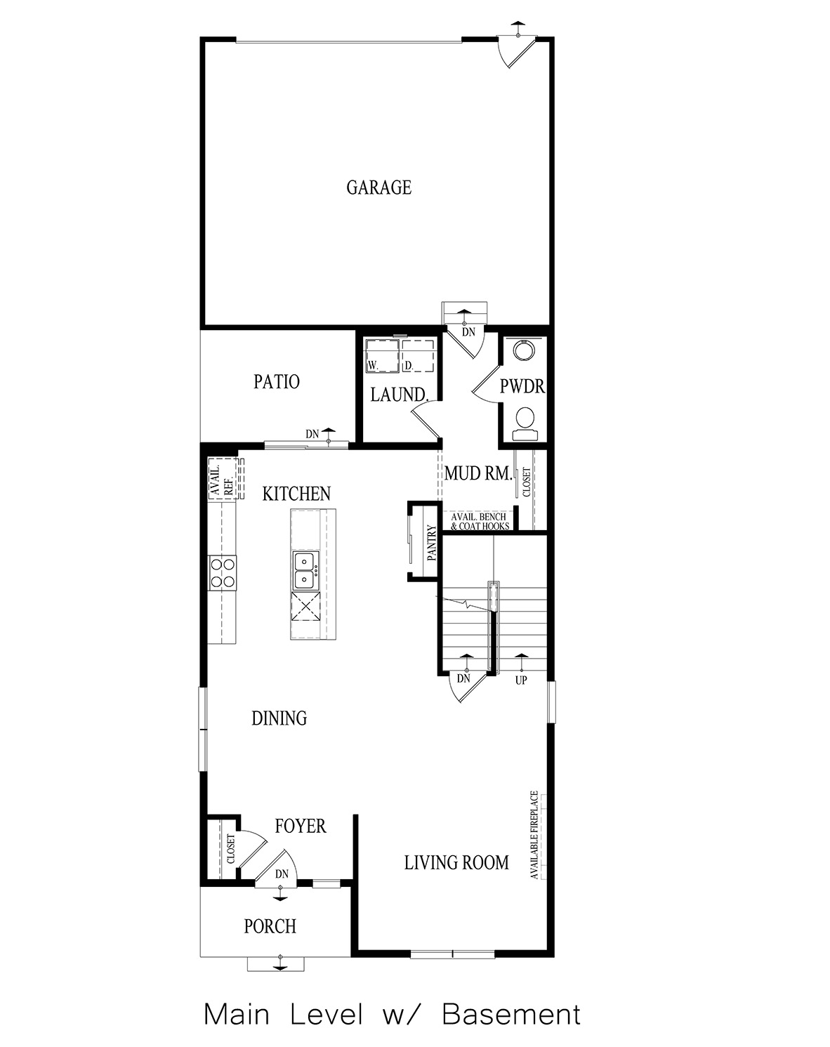 First Floor with a basement Interior Floorplan layout