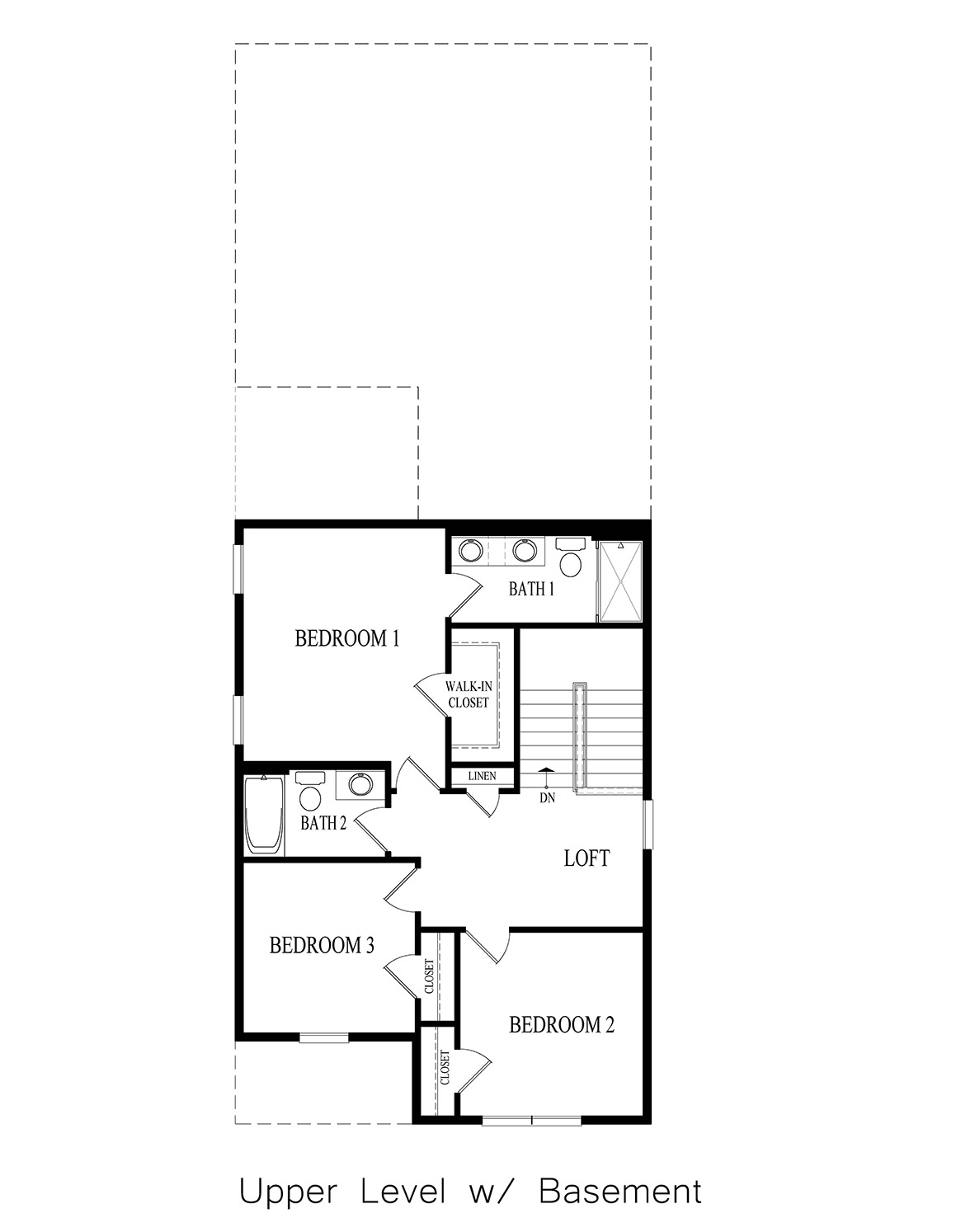 Second Floor with a basement interior floorplan layout