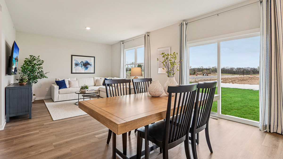 dining room space with lots of natural light