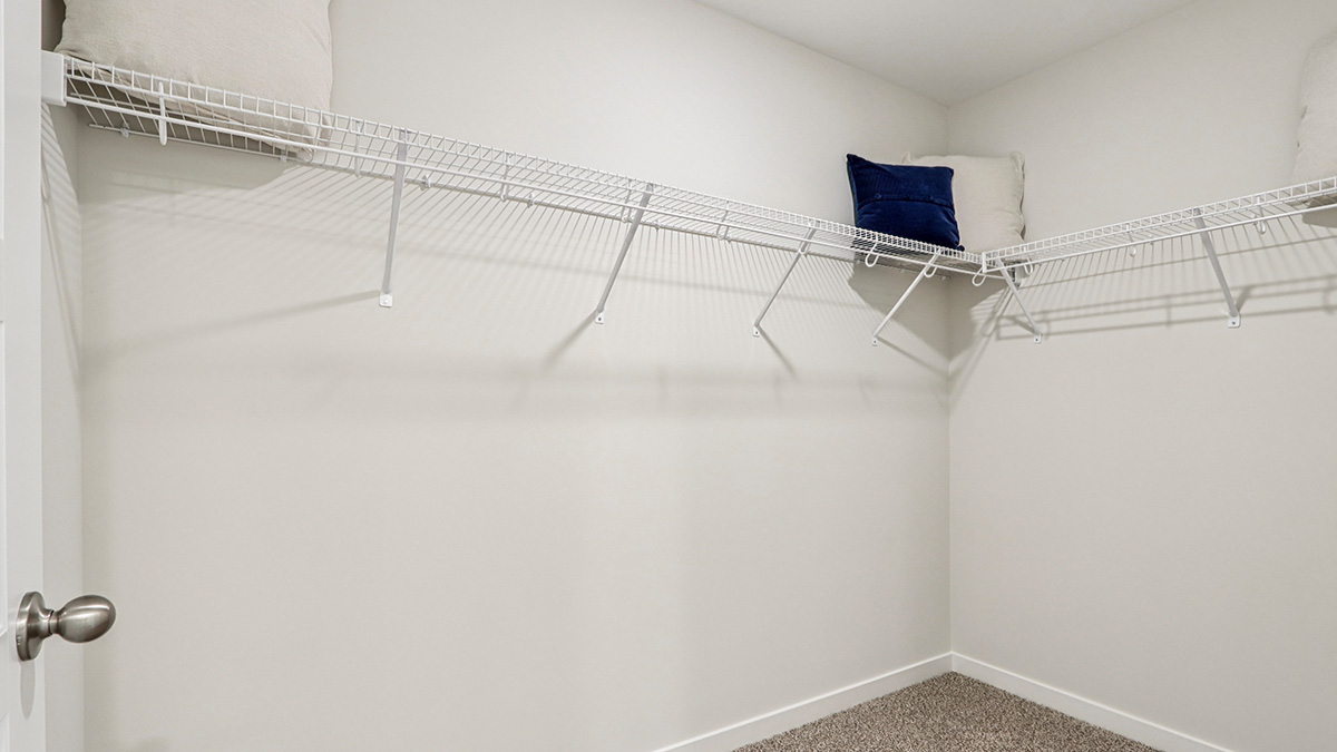 spacious walk-in closet