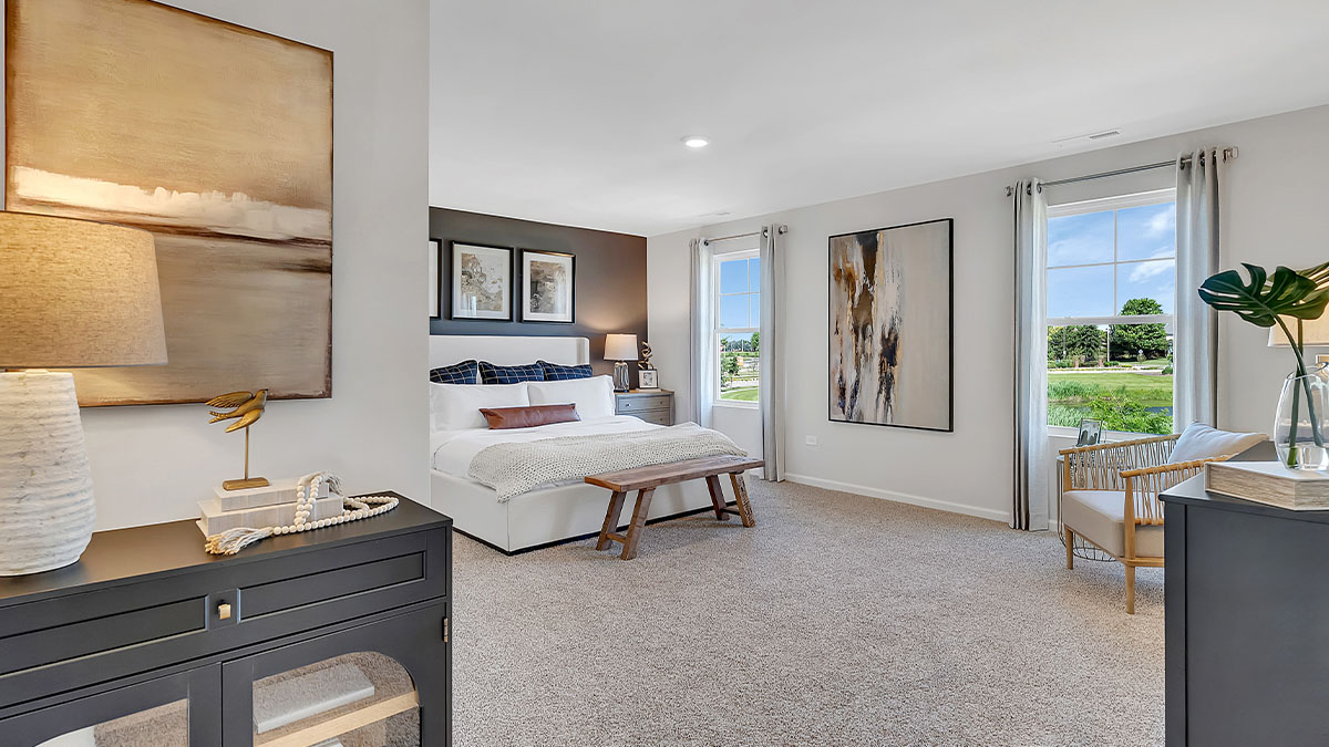 upper level large primary bedroom