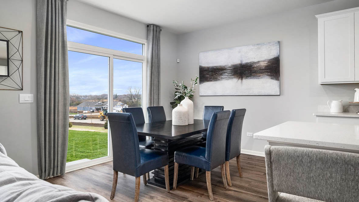 open concept dining space