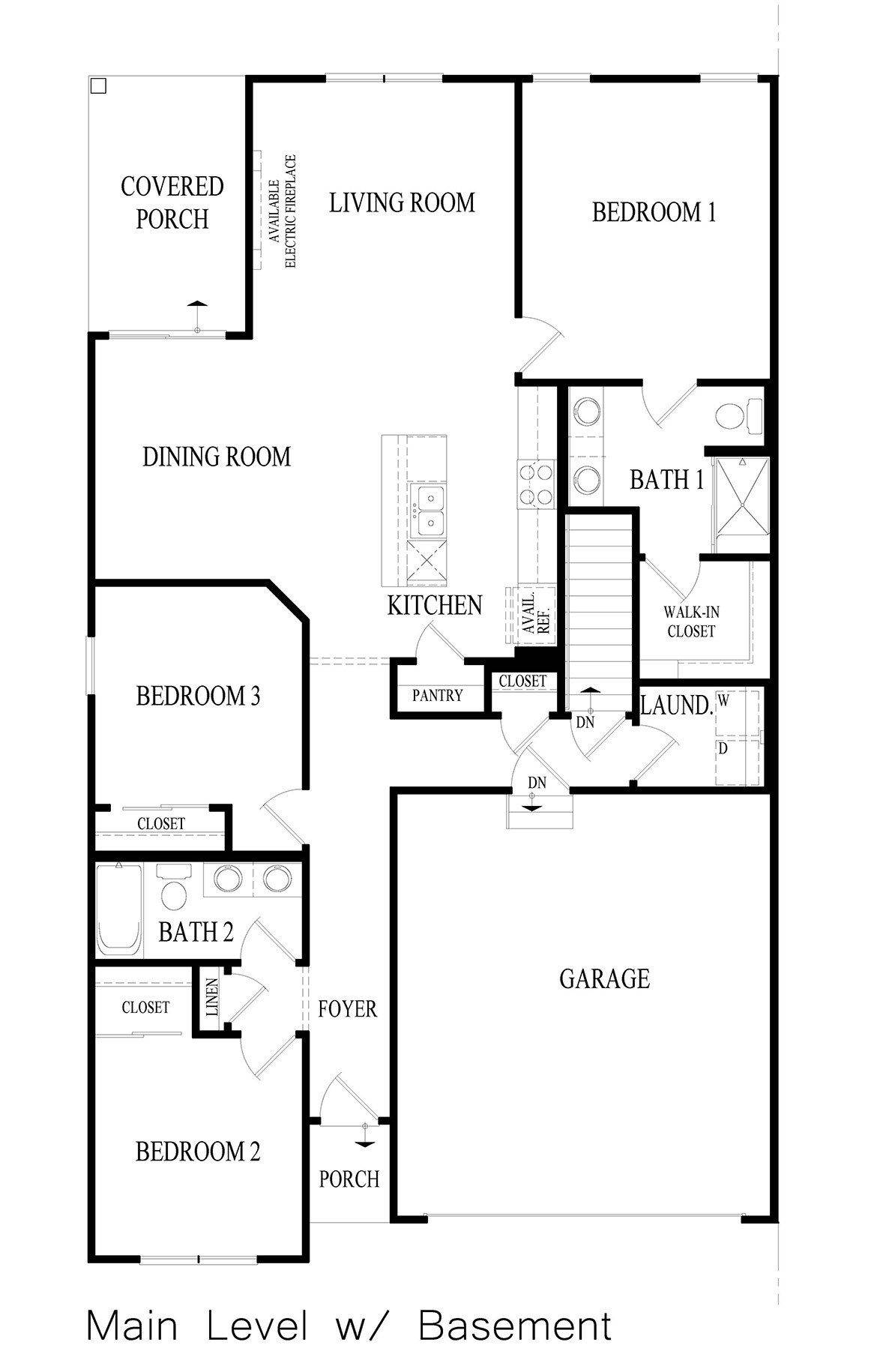 Taylor main level florplan layout