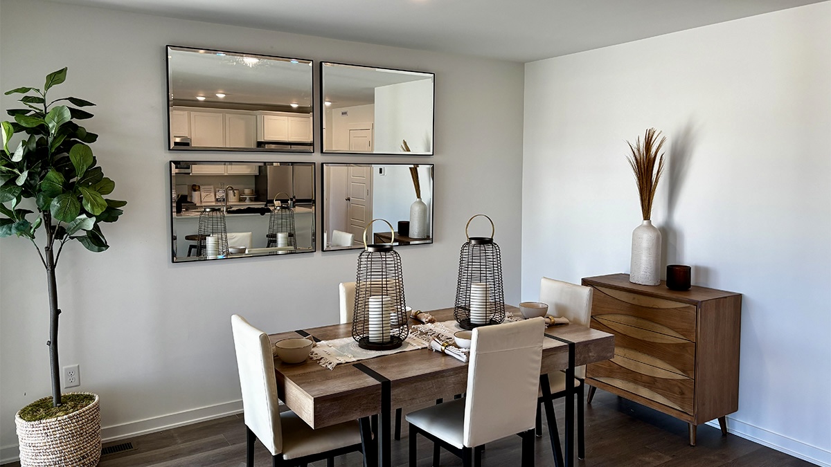 bump out dining room with lots of natural light