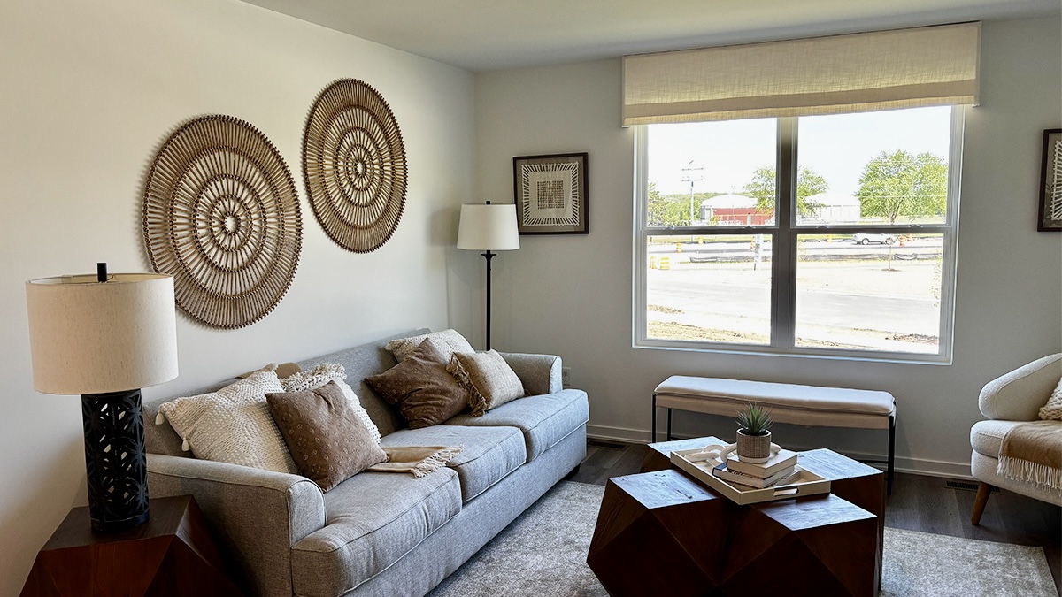 spacious living area