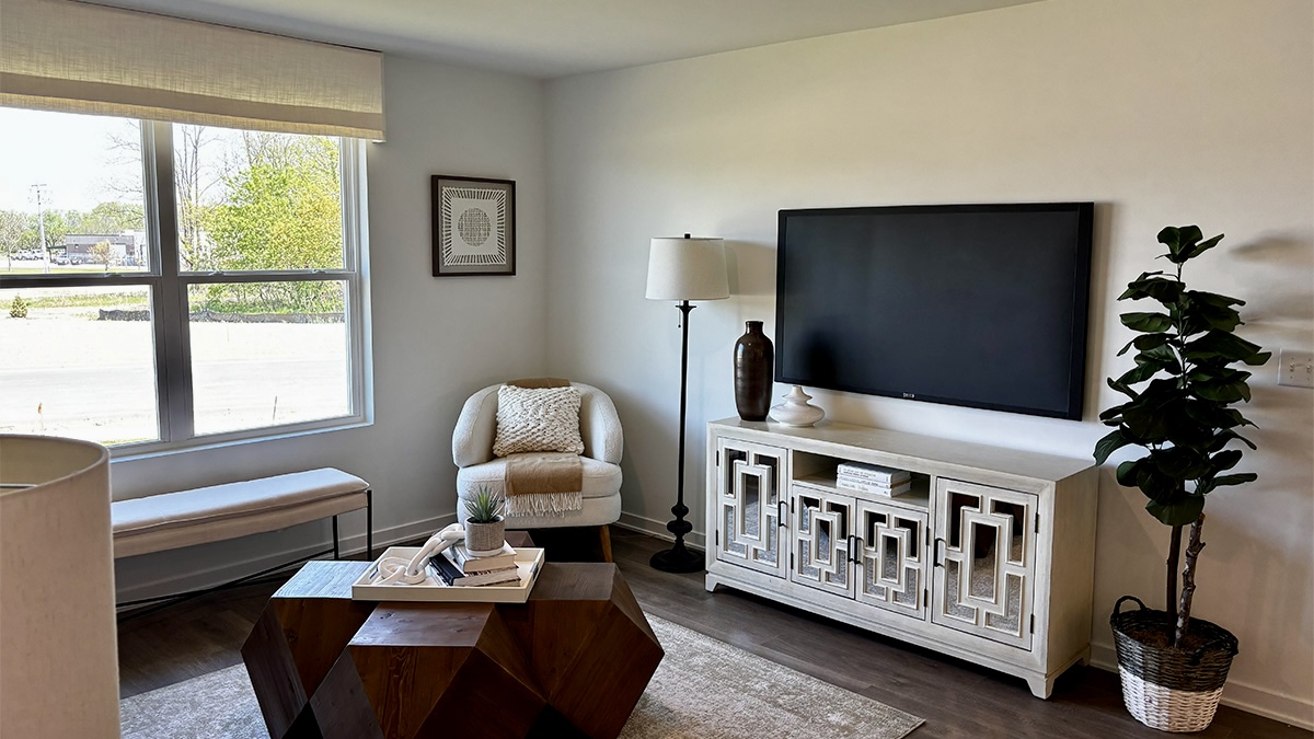 spacious living area