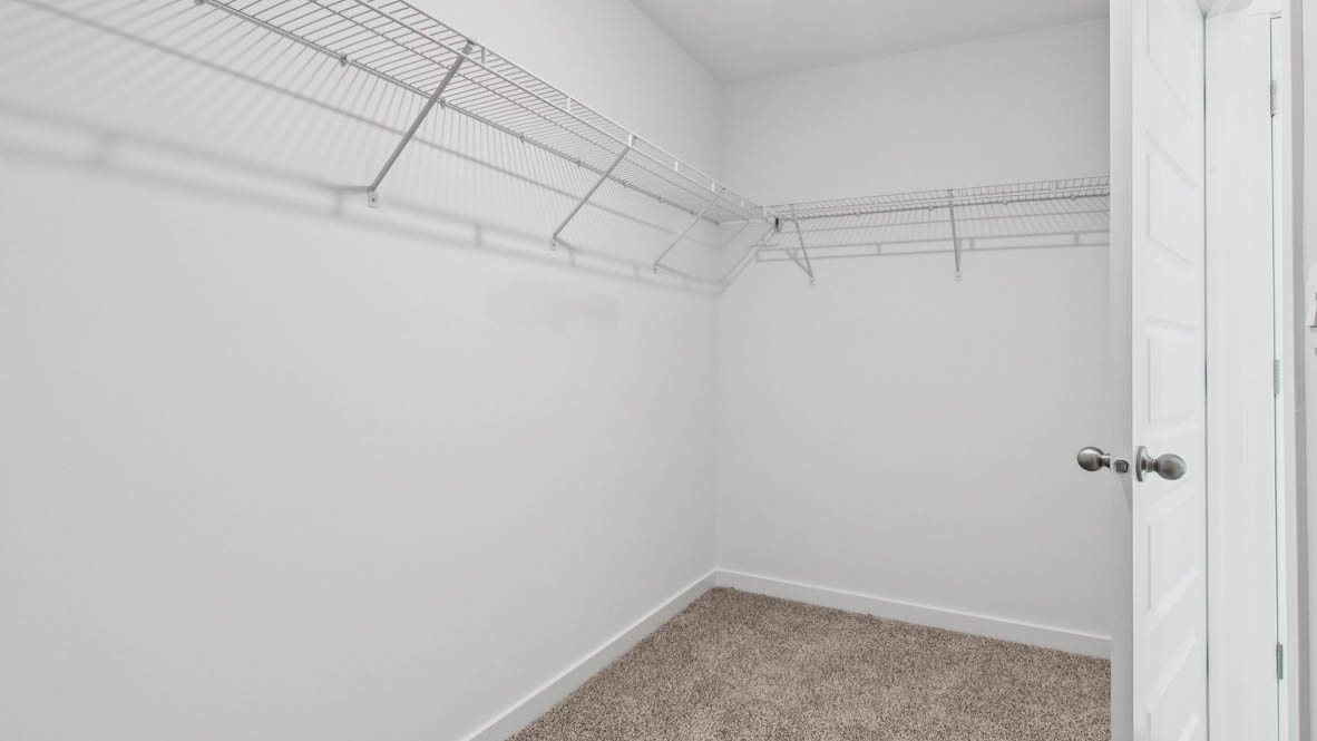 spacious walk-in closet