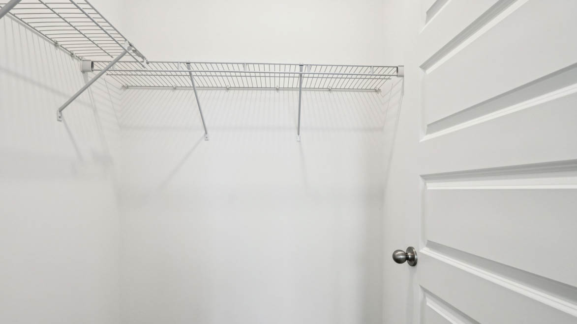 spacious walk-in closet