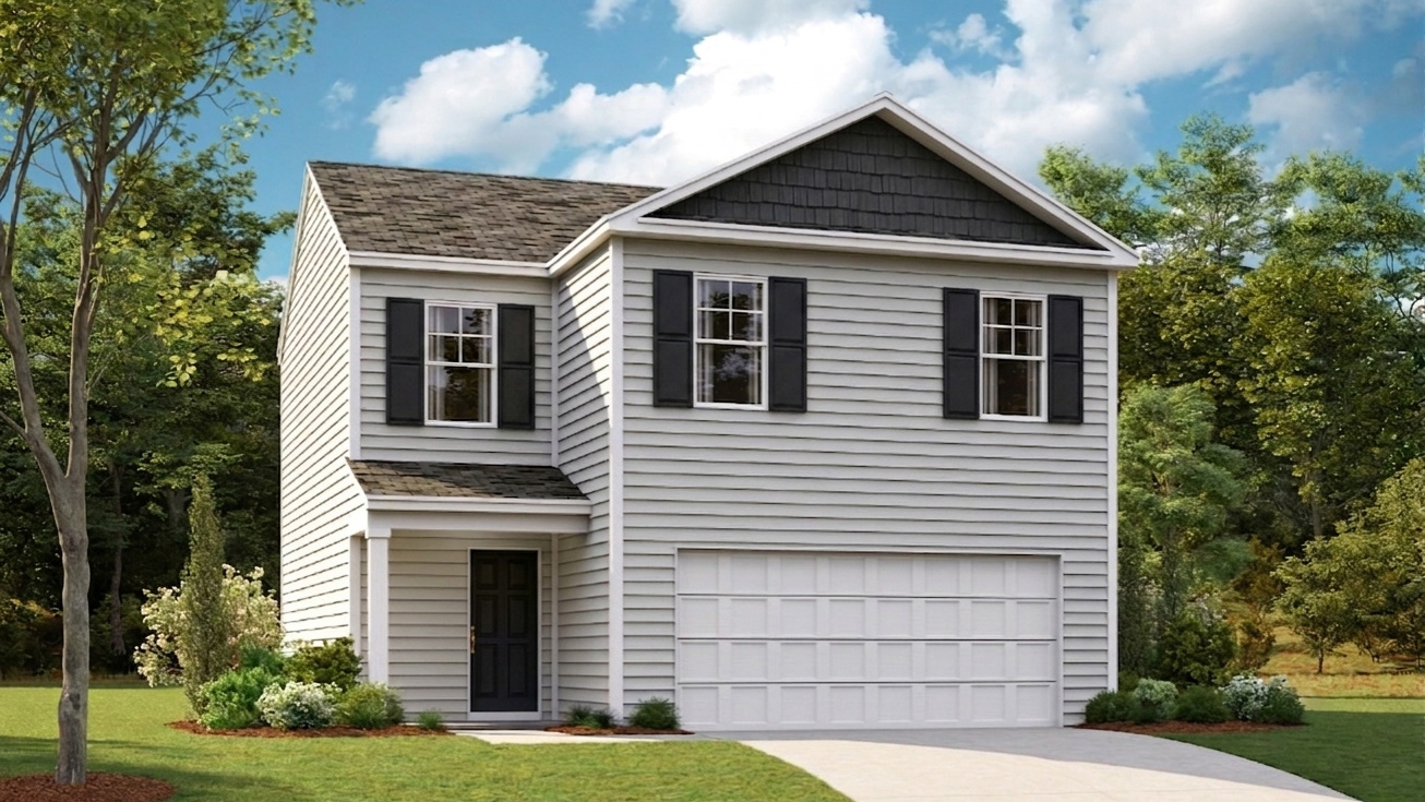 Bennet plan front home elevation