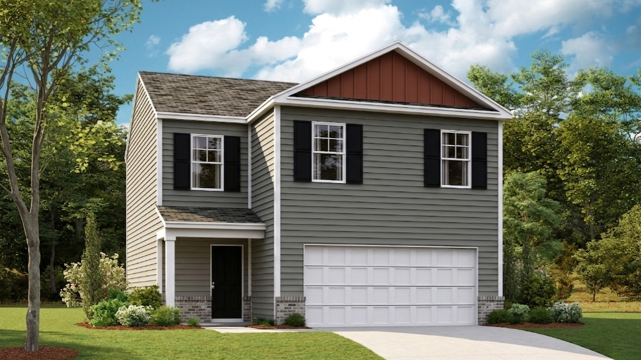 Bennet plan front home elevation