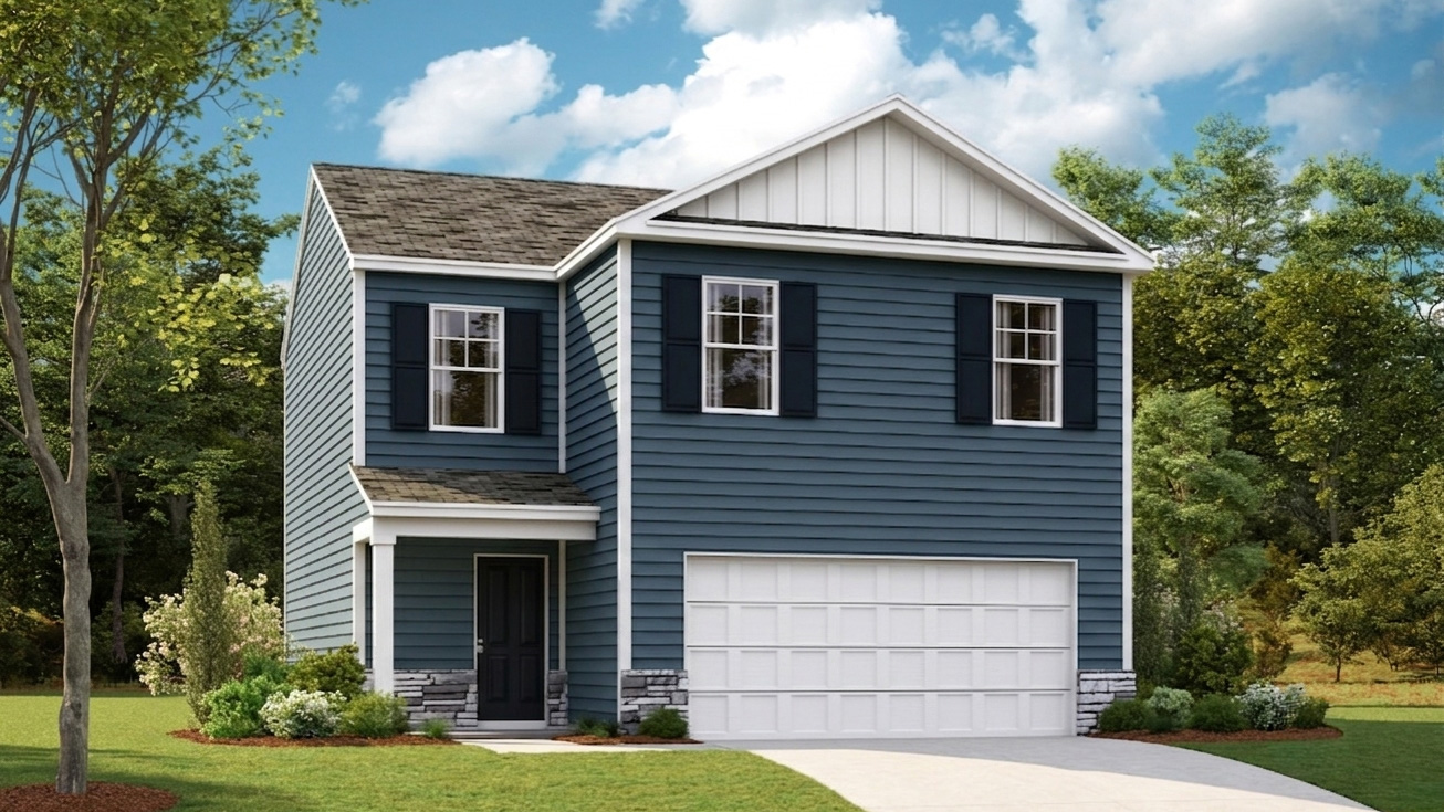 Bennet plan front home elevation