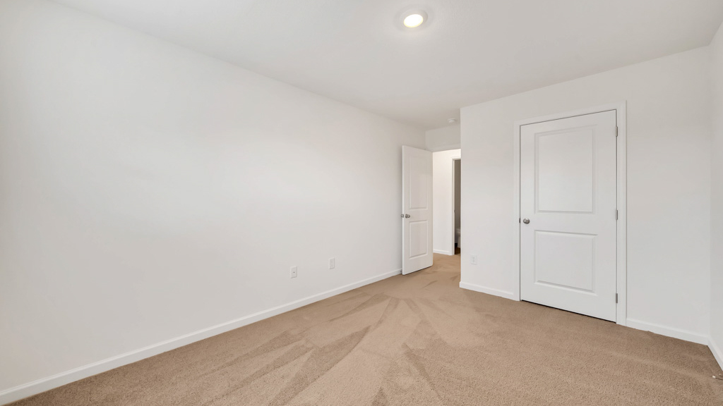Bedroom with ample natural light and plush carpet floors