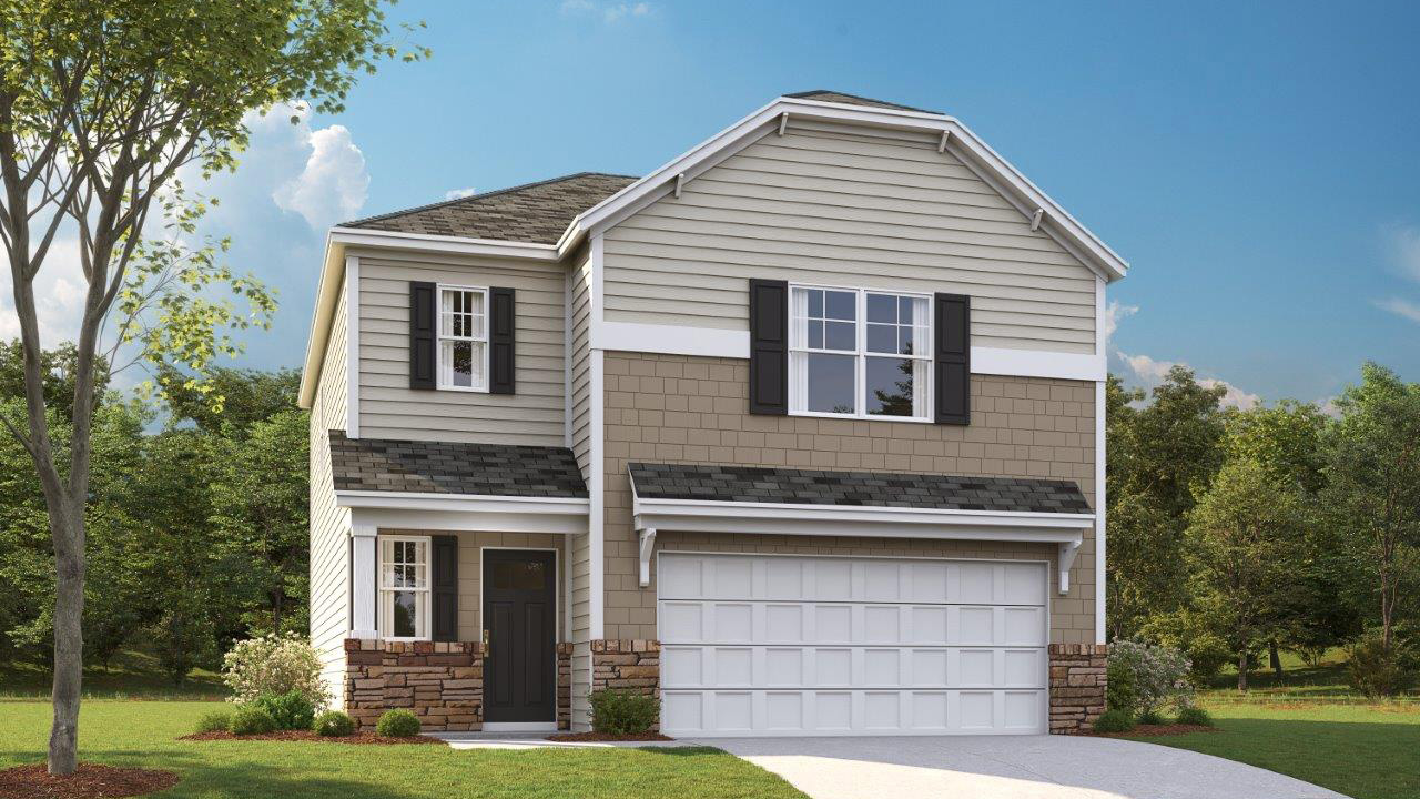 Darwin K plan front home elevation