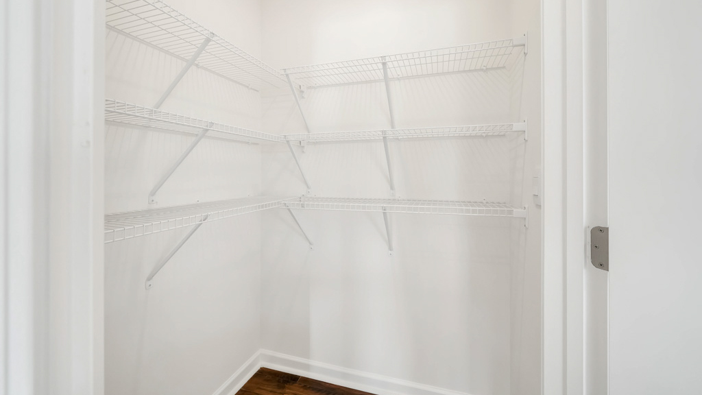 Pantry with plenty of storage and shelving