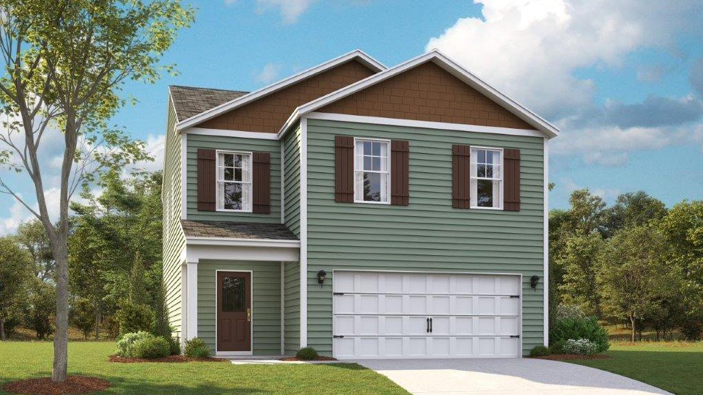 Edmon B plan front home elevation