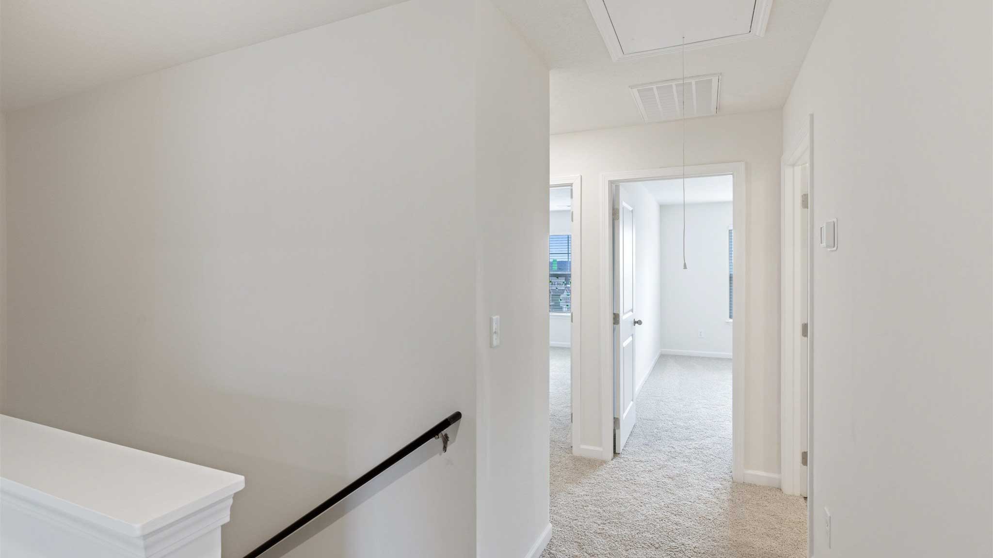 Stairwell leading to floor one.