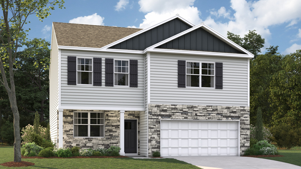 Penwell plan front home elevation