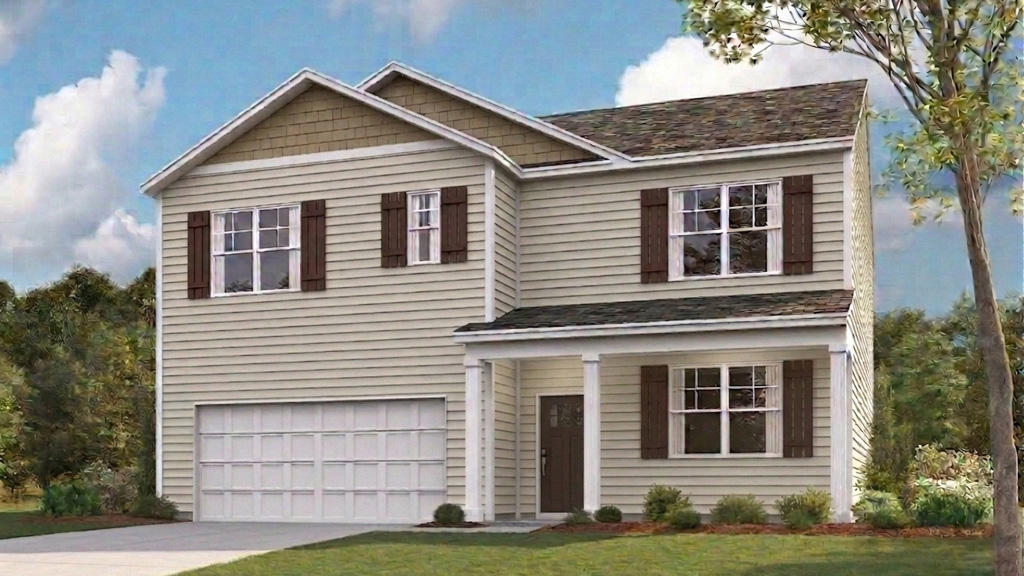 Hayden plan front home elevation