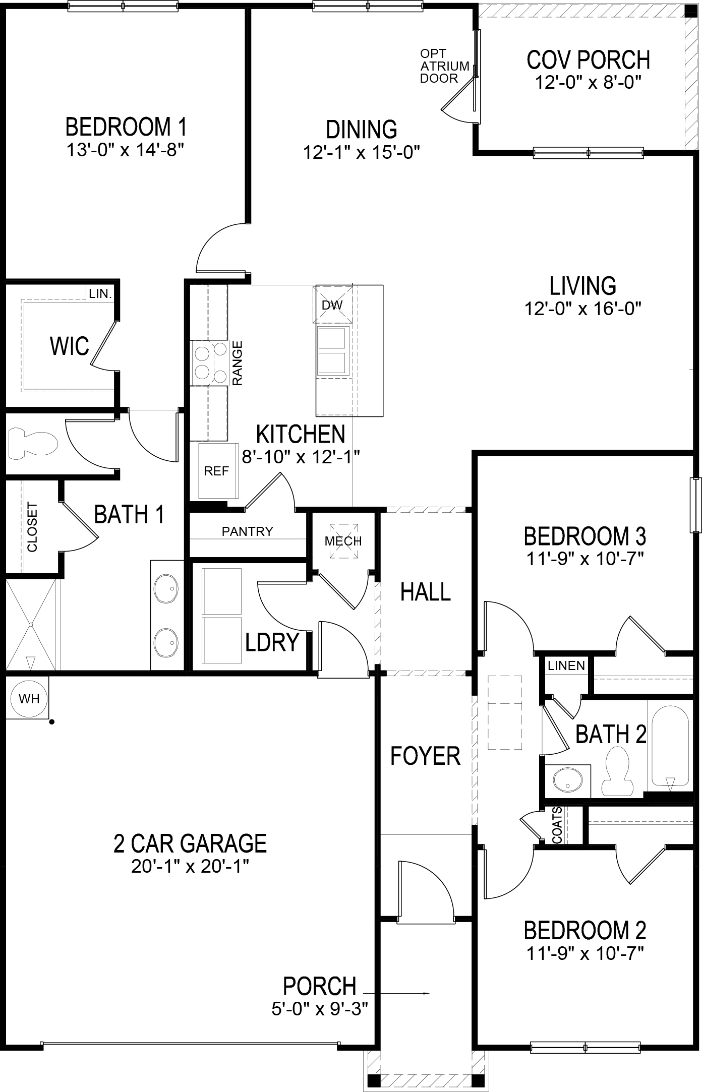 Aria floor plan