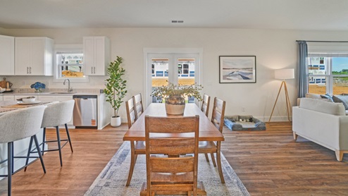 Interior kitchen breakfast area