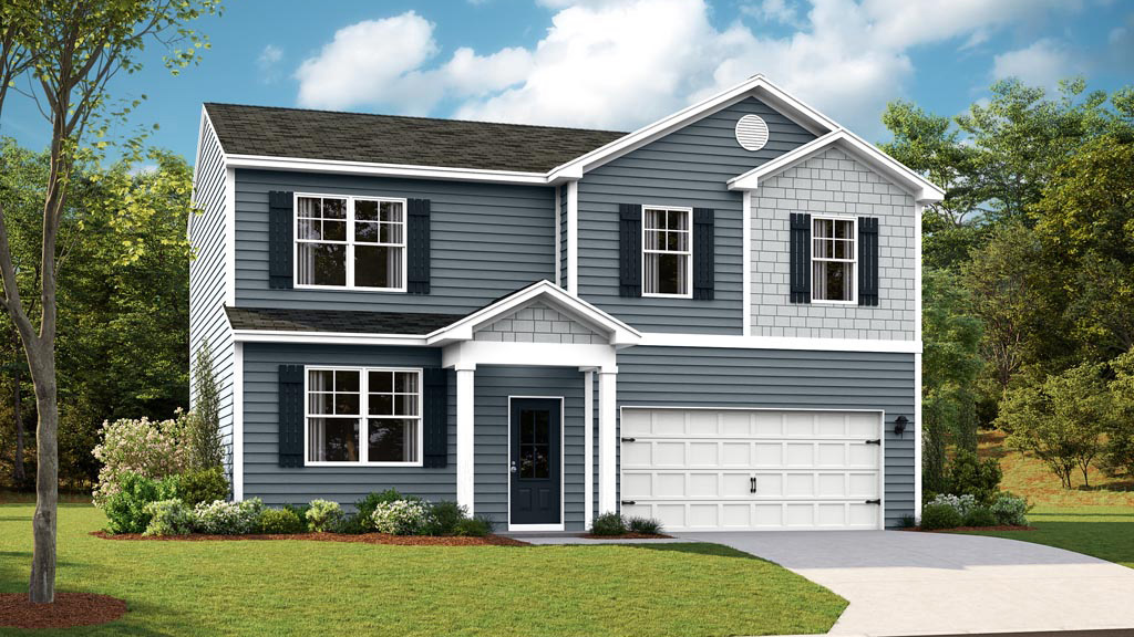 Glendale plan front home elevation