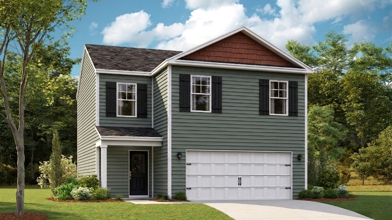 Bennet plan front home elevation