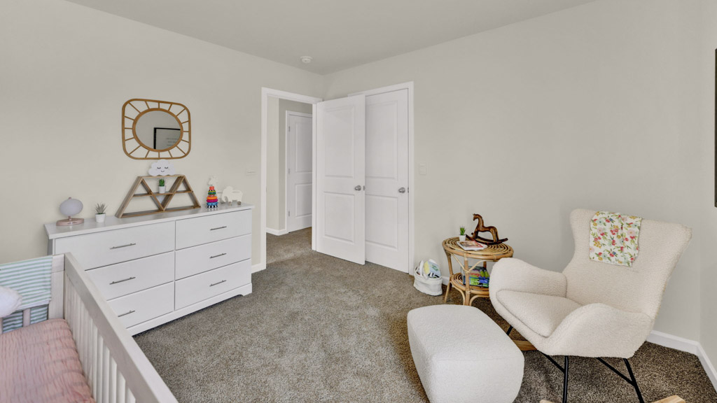 The Darwin floor plan is available at The Hideaway at Fox Meadows in Bluff City, TN. It's a charming two-story home that offers an open-concept main level with a spacious kitchen, pantry, and island with countertop seating. The kitchen overlooks an expansive living area, a well-lit breakfast nook, and an outdoor patio. The foyer has a powder room for convenience. Moving to the upper level, you'll find a desirable primary bedroom with a walk-in closet and private bathroom. There are also two additional bedrooms, each with their own walk-in closet. An additional bathroom and laundry room complete the upstairs of this beautiful home.  D.R. Horton is an Equal Housing Opportunity Builder. Home and community information, including pricing, included features, terms, availability and amenities, are subject to change and prior sale at any time without notice or obligation. Pictures, photographs, colors, features, and sizes are for illustration purposes only and will vary from the homes as built. Images may contain virtual staging.