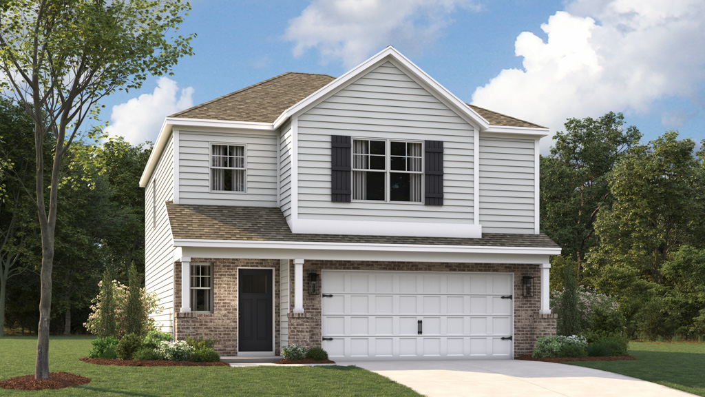 Darwin M plan front home elevation