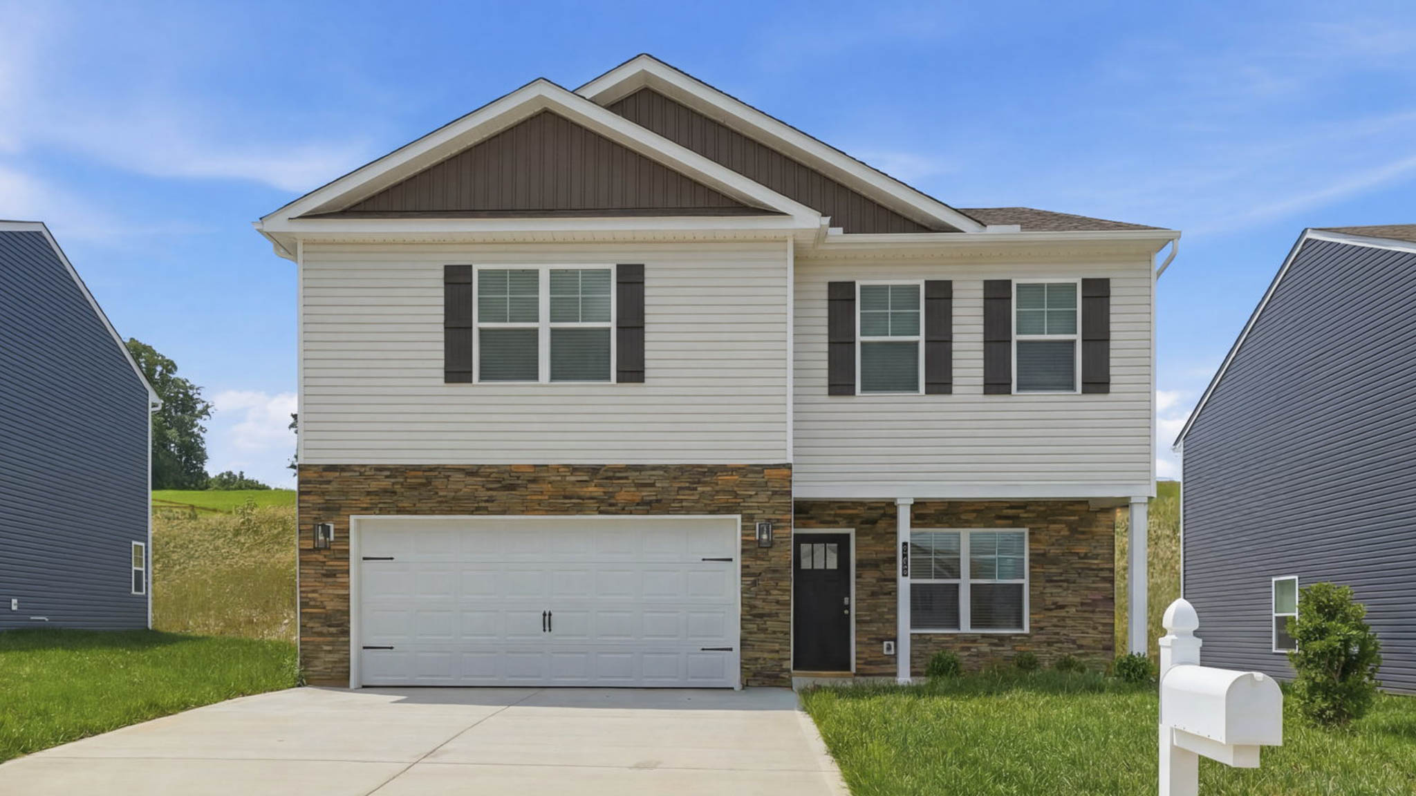 Penwell plan front home elevation
