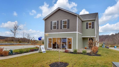 Elston plan front home elevation