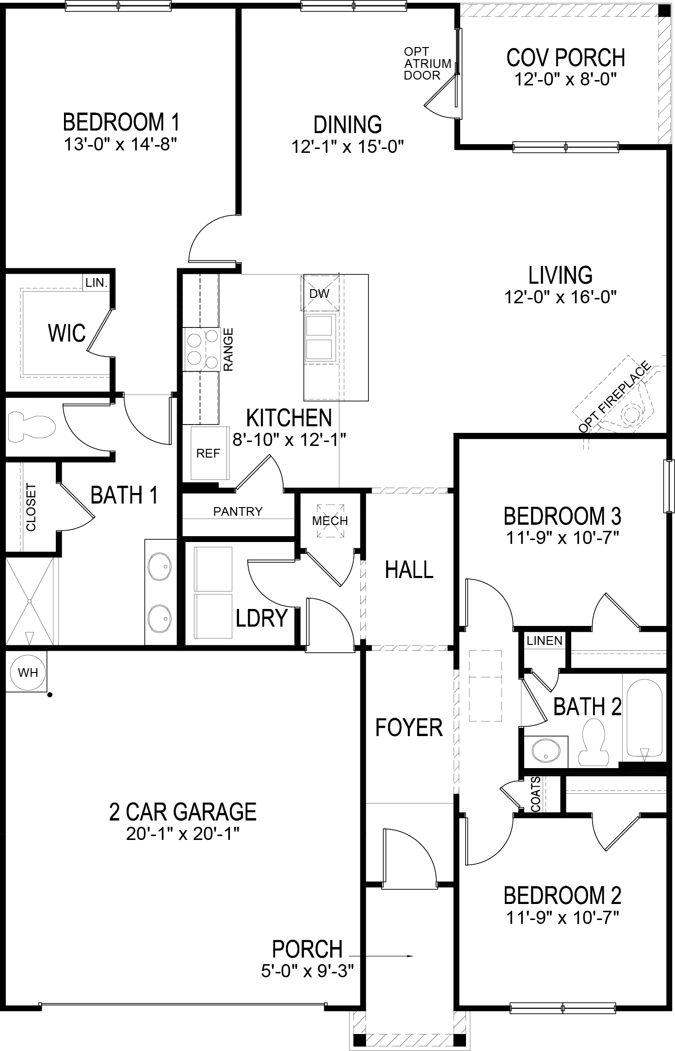 Floor plan for Aria
